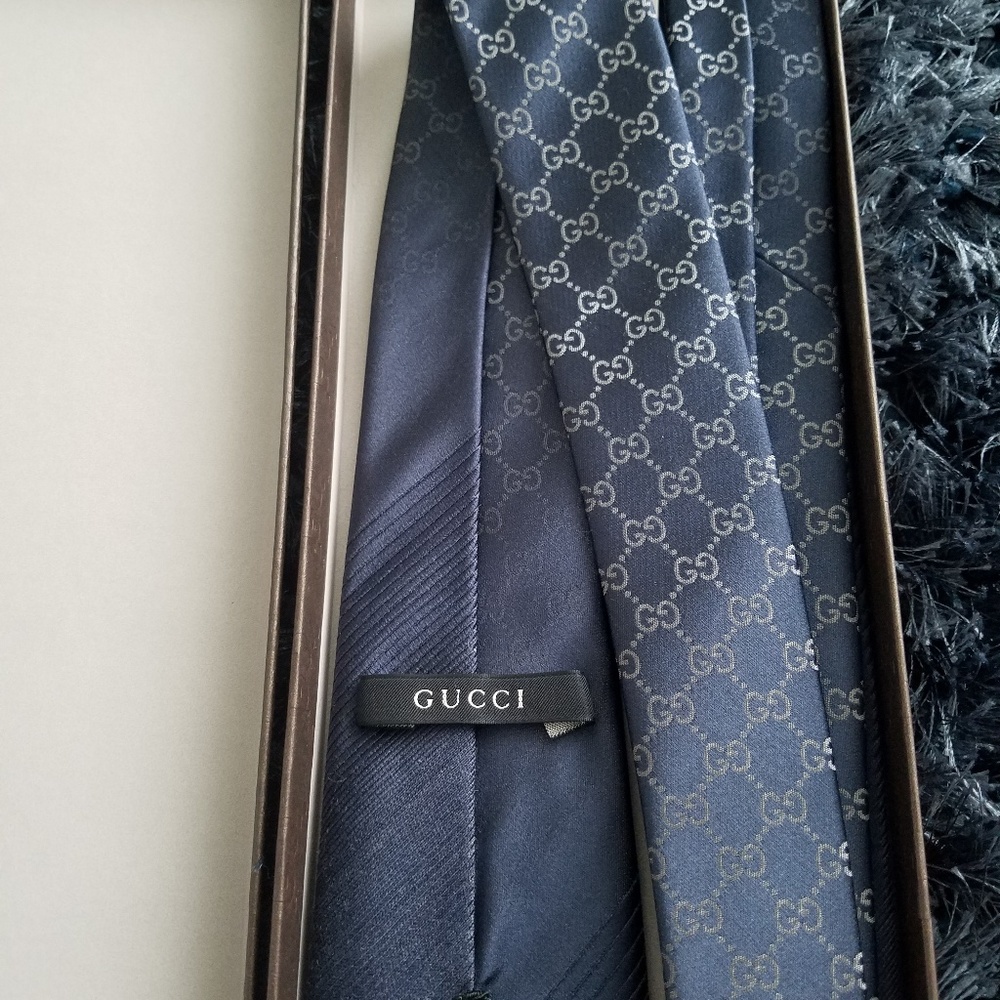 Blue Gucci Tie